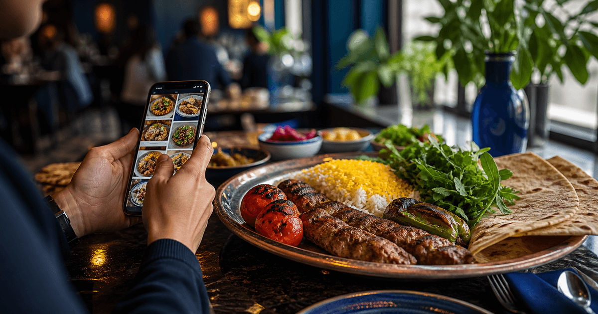 منو دیجیتال برای کبابی و چلوکبابی