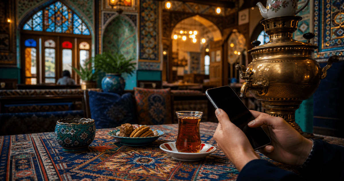منو دیجیتال برای سفره‌خانه و کافه سنتی